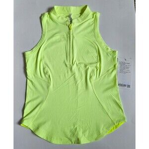 Lululemon front zip mock neck tennis tank 4 NWT
